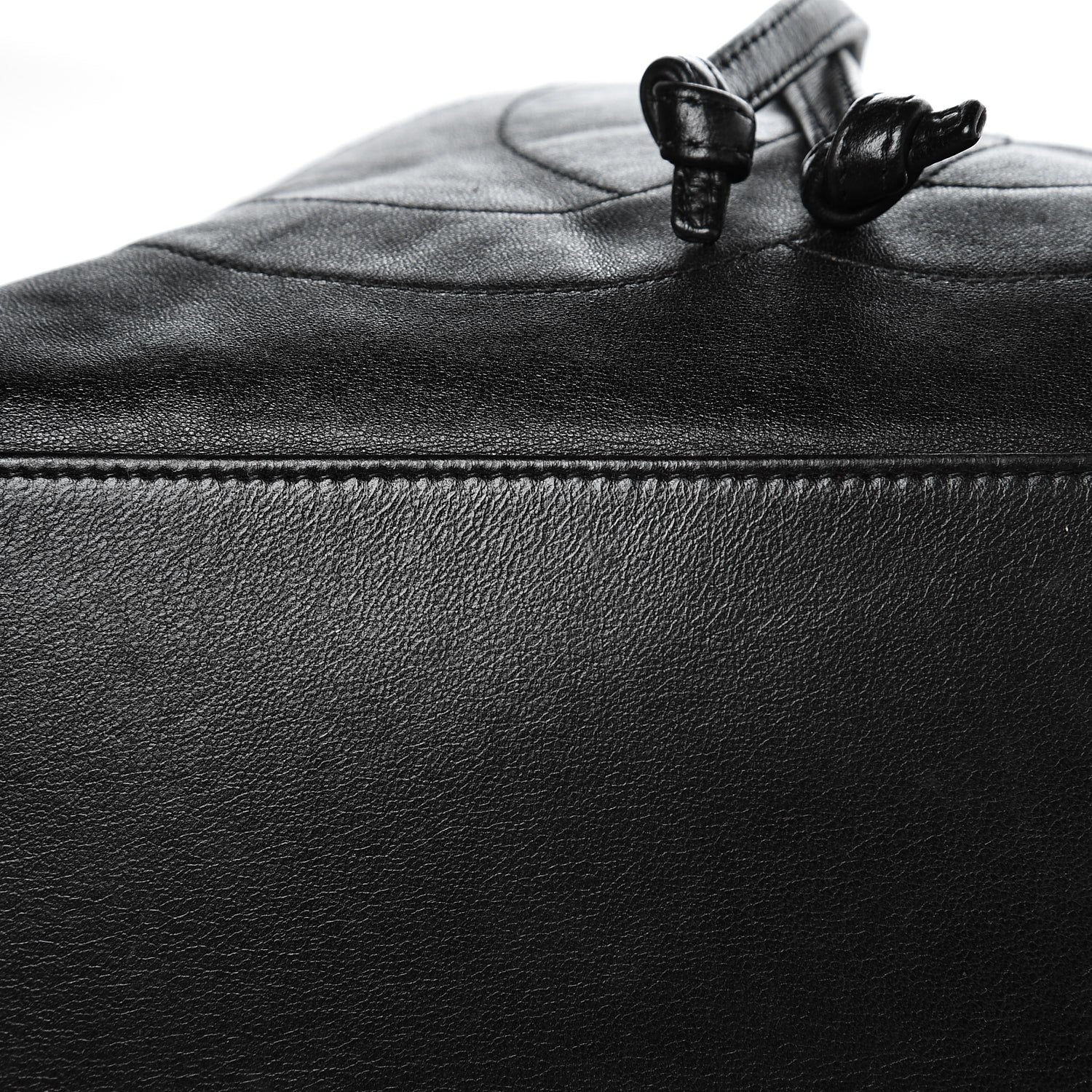 Chanel Lambskin CC Drawstring Shoulder Bag Black 8 of 11