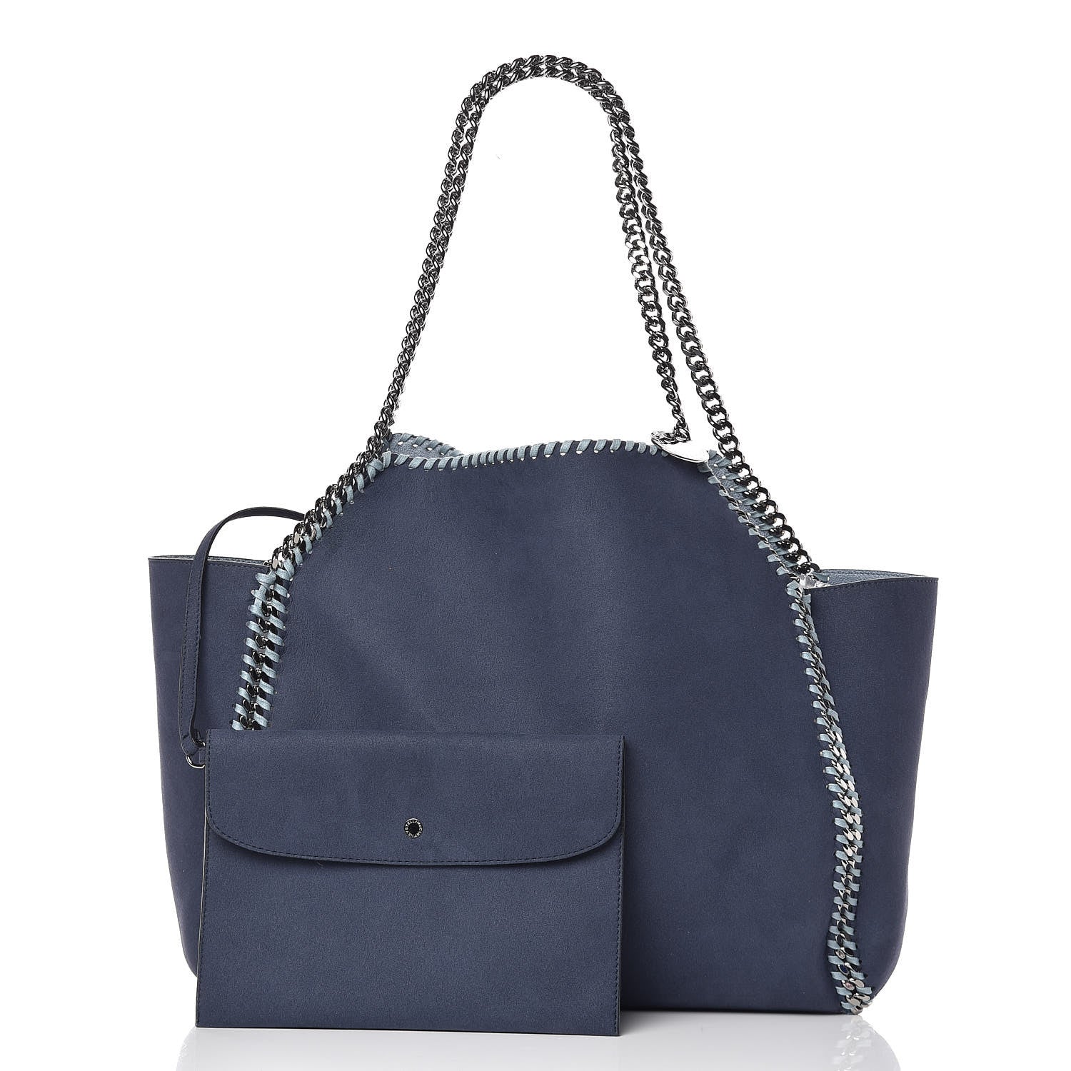 Stella McCartney Shaggy Deer Falabella Reversible Tote Blue 5 of 18