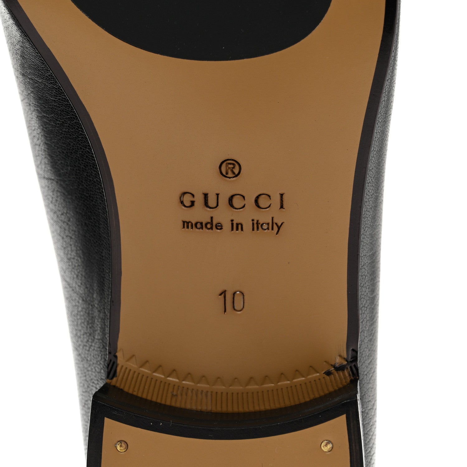 Gucci Goatskin Mens Horsebit Loafers 10 Black 6 of 12