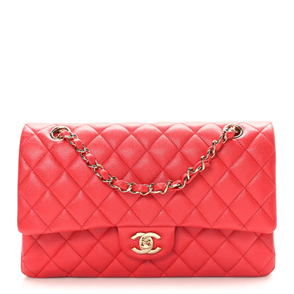 Chanel Caviar Quilted Medium Double Flap Red 1 of 9