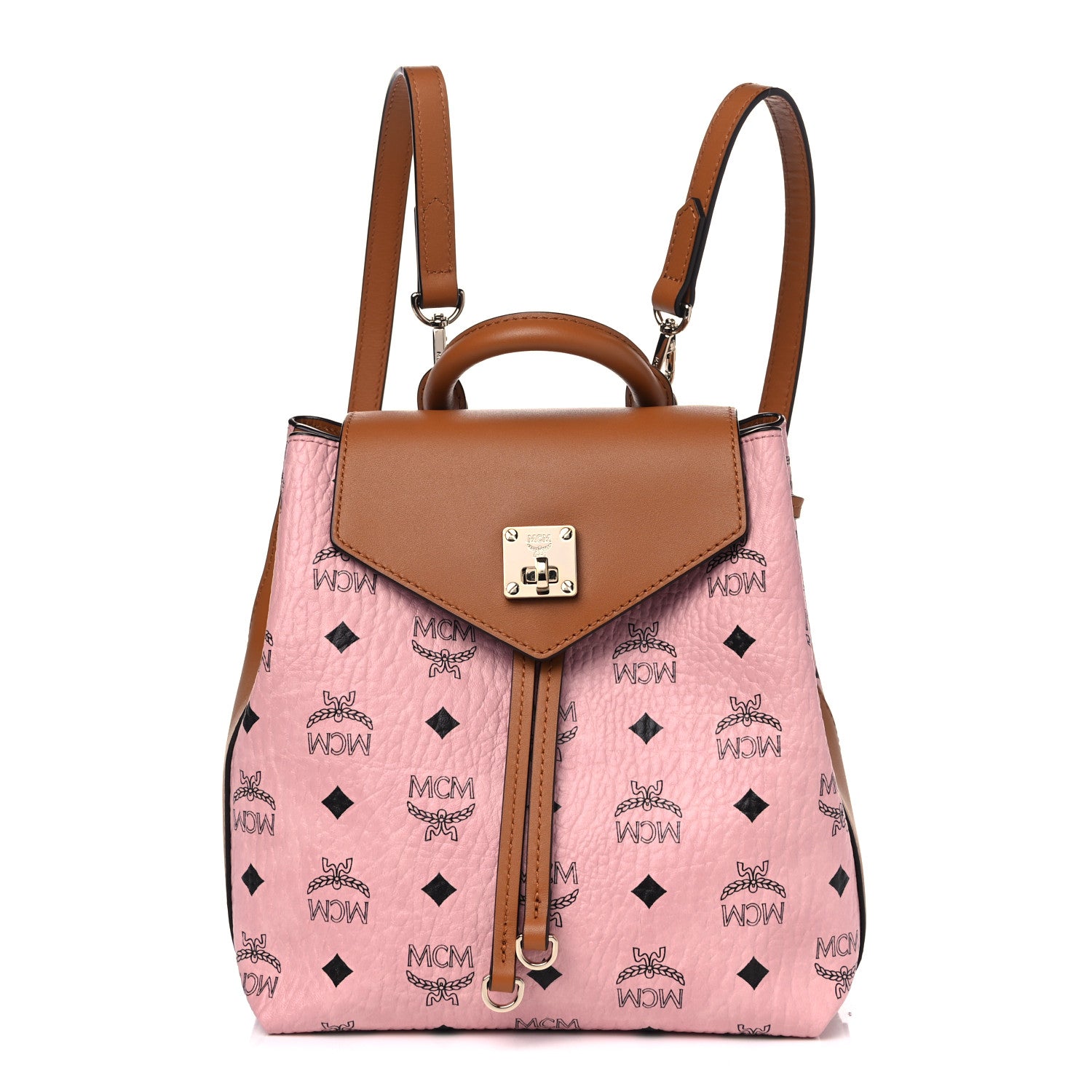 MCM Visetos Small Essential Backpack Soft Pink 1 of 9