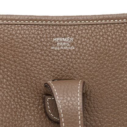 Hermes Taurillon Clemence Evelyne III PM Etoupe 6 of 11