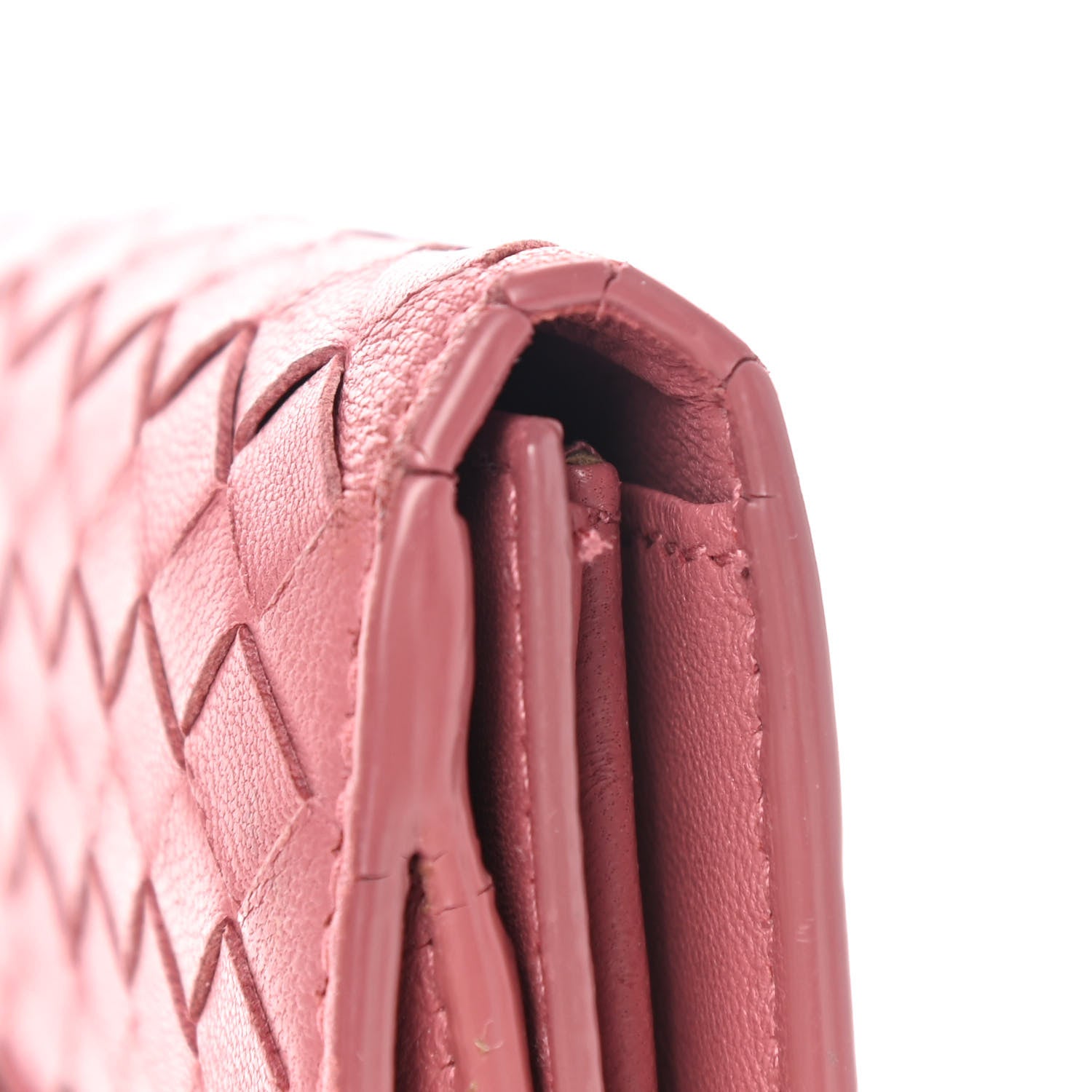 Bottega Veneta Nappa Intrecciato Continental Snap Wallet Corallo 15 of 15