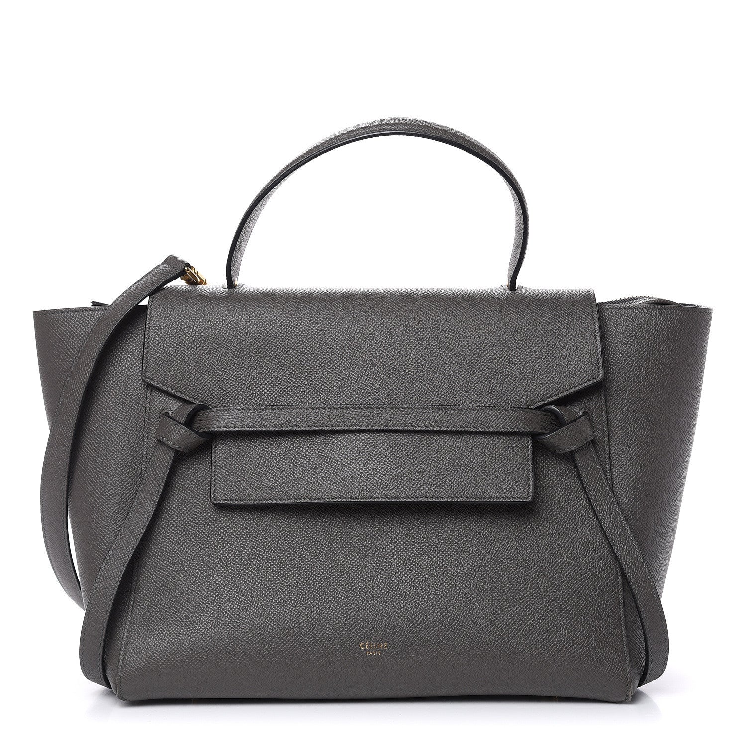 Celine Grained Calfskin Mini Belt Bag Grey 1 of 10