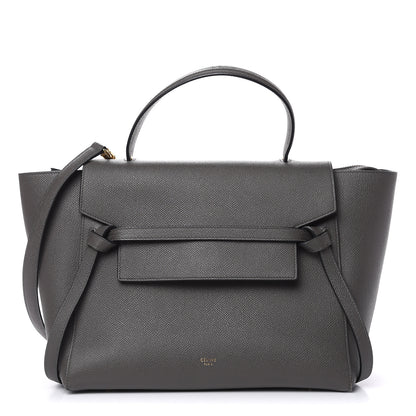 Celine Grained Calfskin Mini Belt Bag Grey 1 of 10