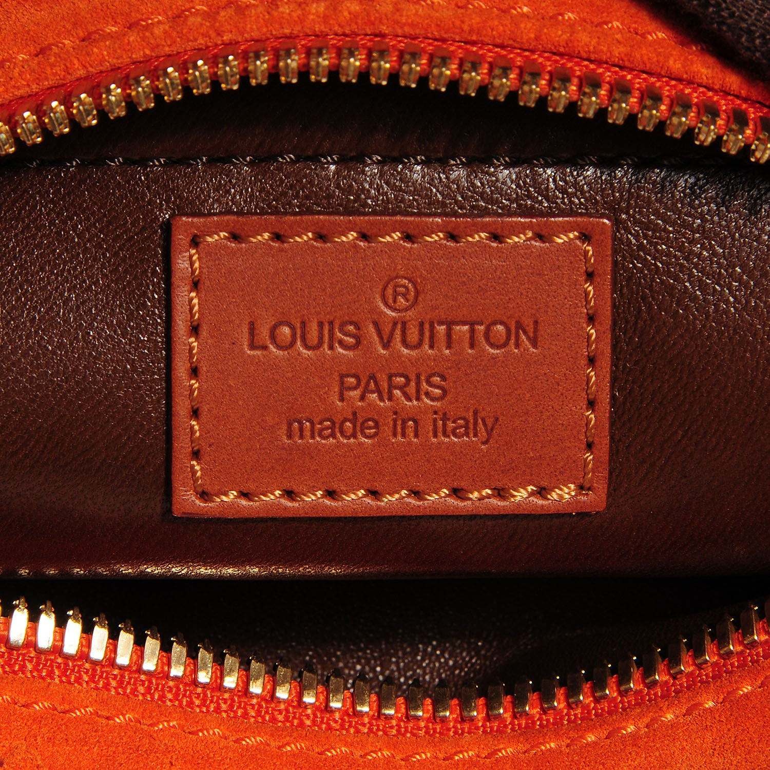 Louis Vuitton Suede Mahina Fleurs Onatah PM Orange 6 of 7