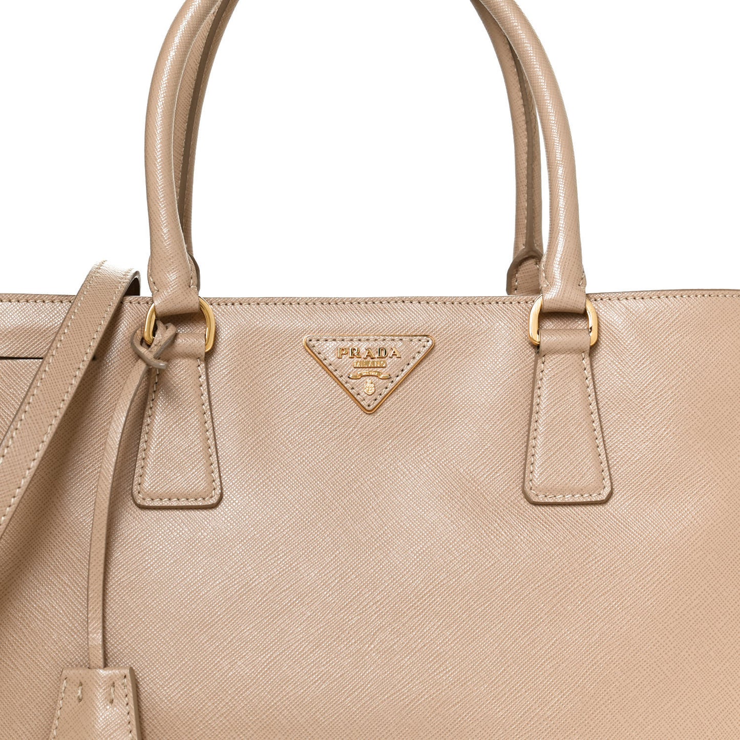 Saffiano Medium Galleria Double Zip Tote Sabbia