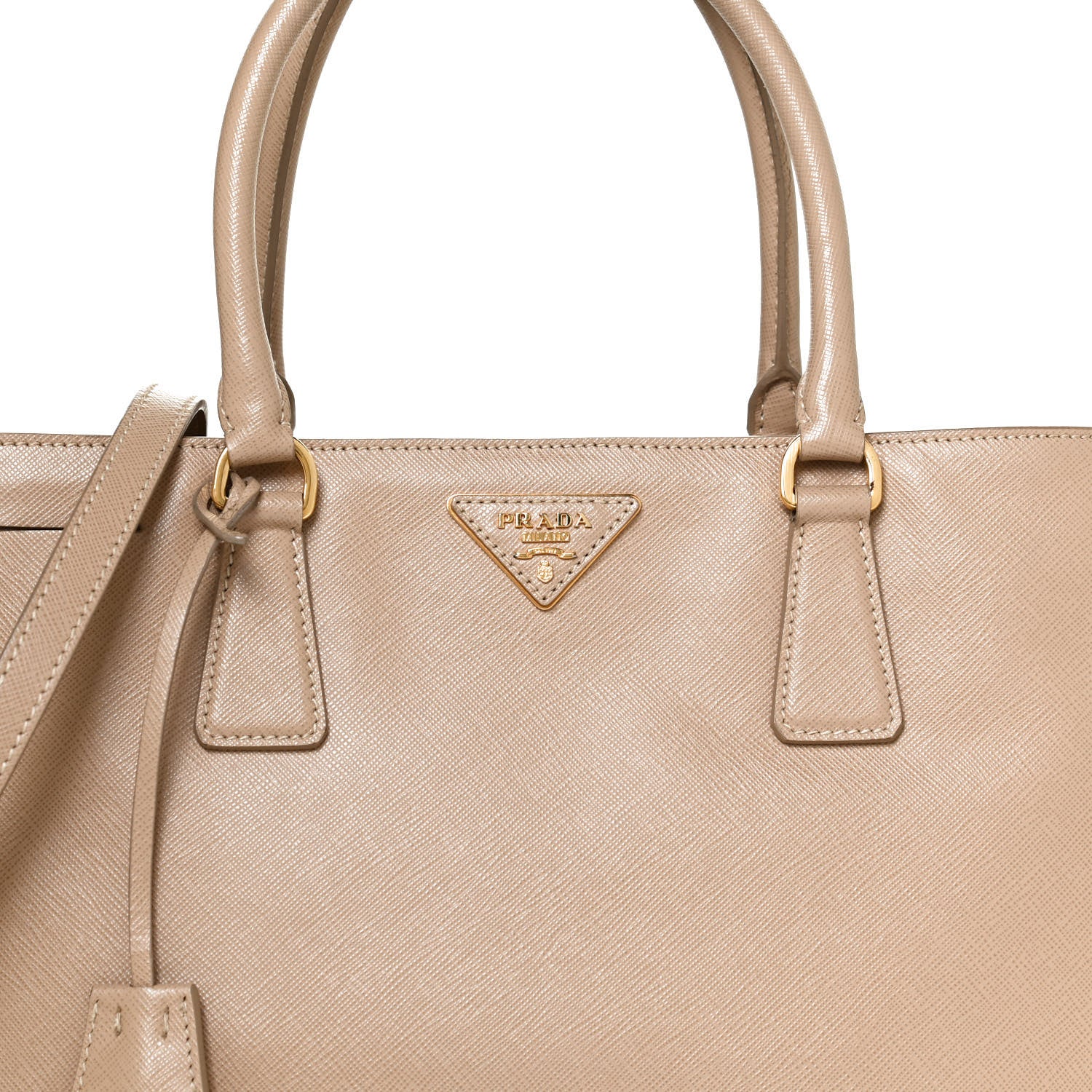 Prada Saffiano Medium Galleria Double Zip Tote Sabbia 8 of 10
