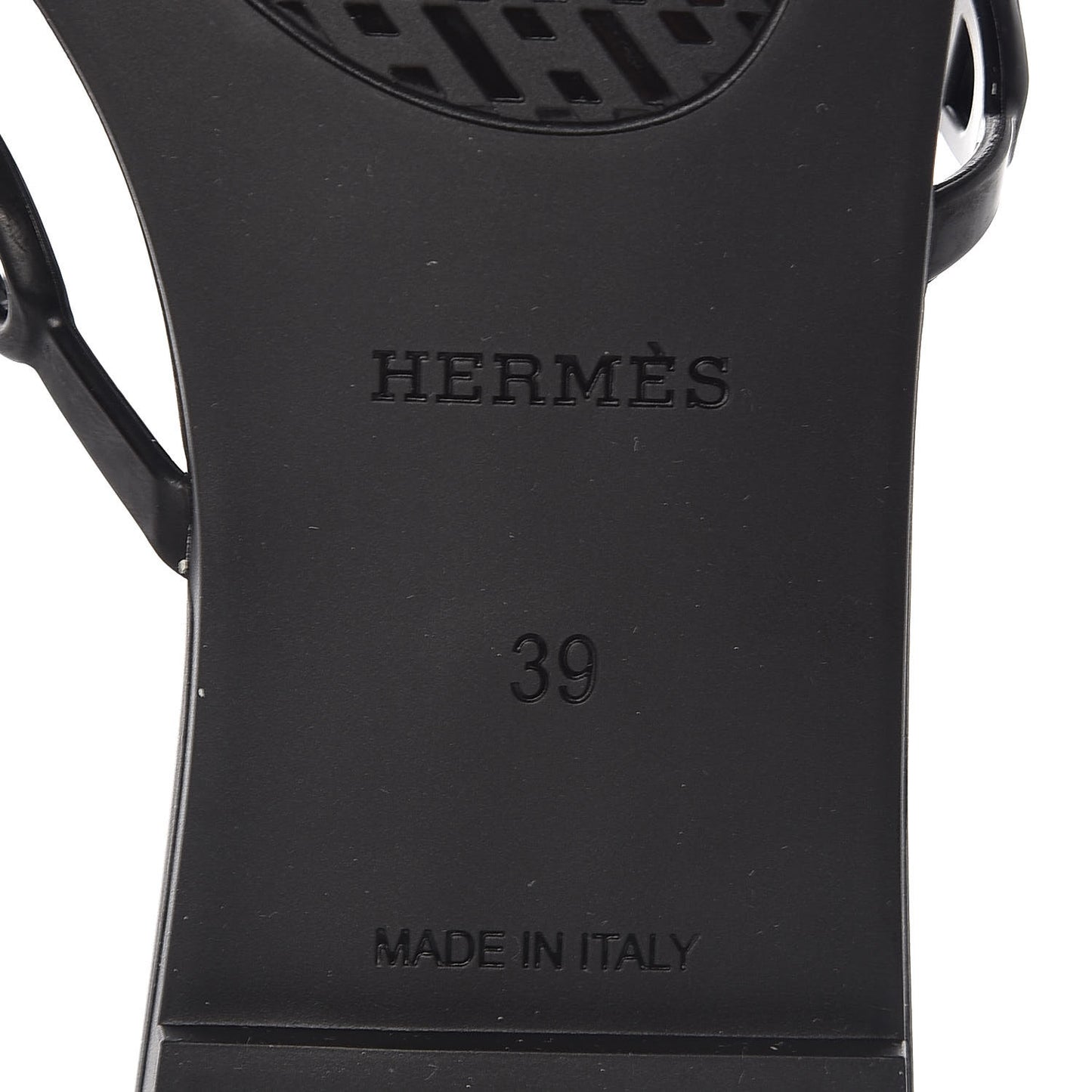 Rubber Chaine d'Ancre Rivage Sandals 39 Black