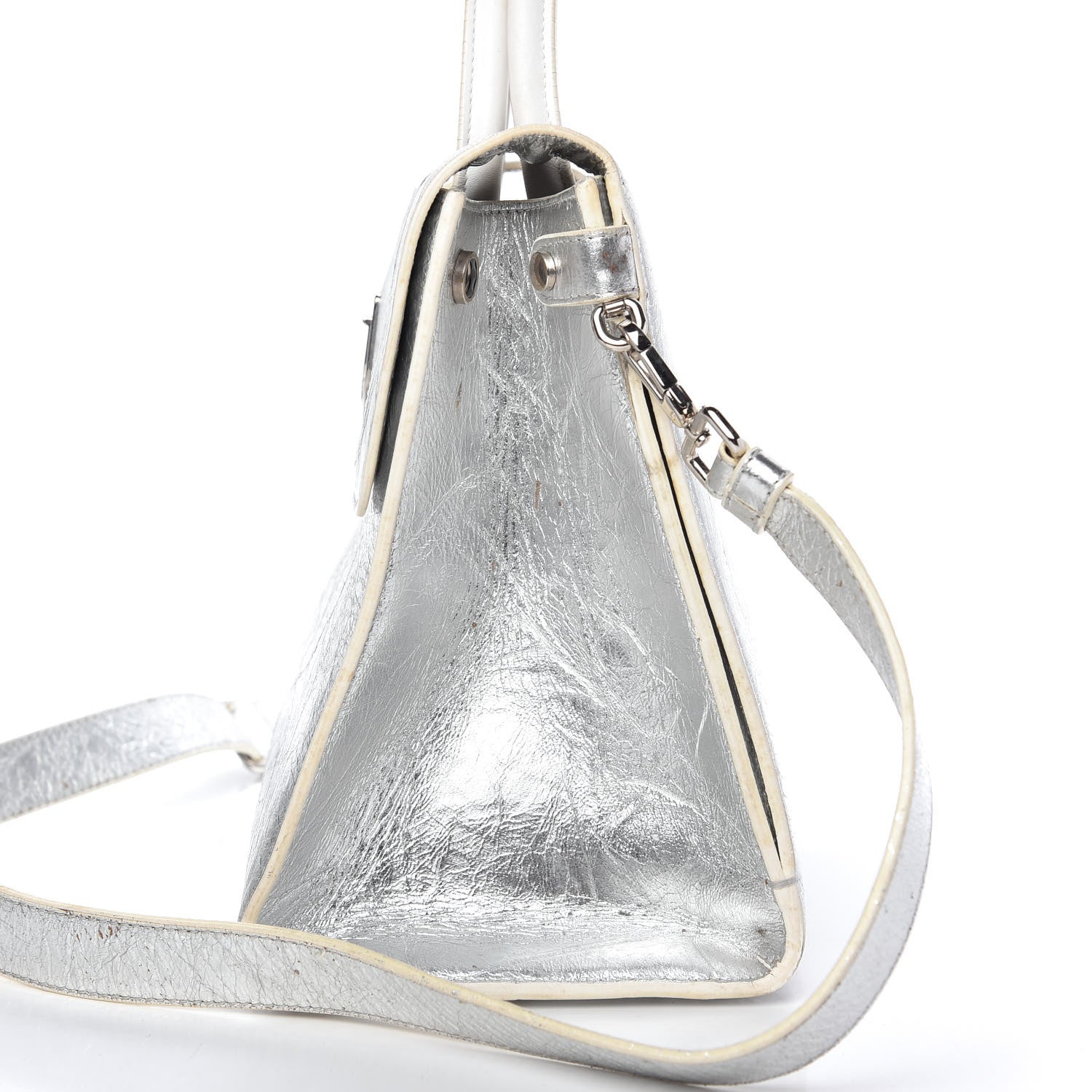 Christian Dior Metallic Calfskin Medium Diorever Flap Silver 9 of 19