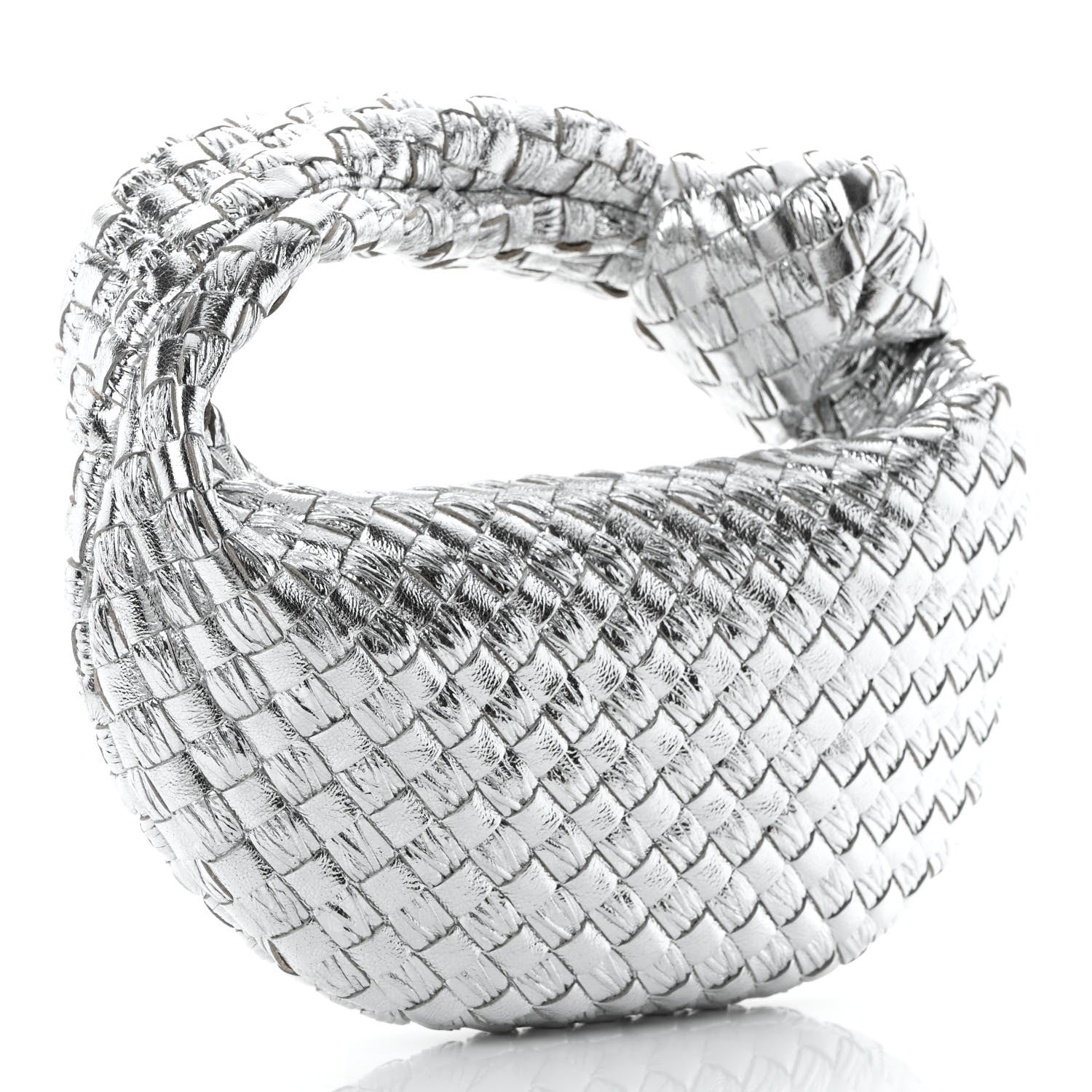 Bottega Veneta Metallic Nappa Intrecciato Mini Jodie Silver 2 of 10
