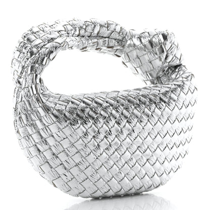 Bottega Veneta Metallic Nappa Intrecciato Mini Jodie Silver 2 of 10