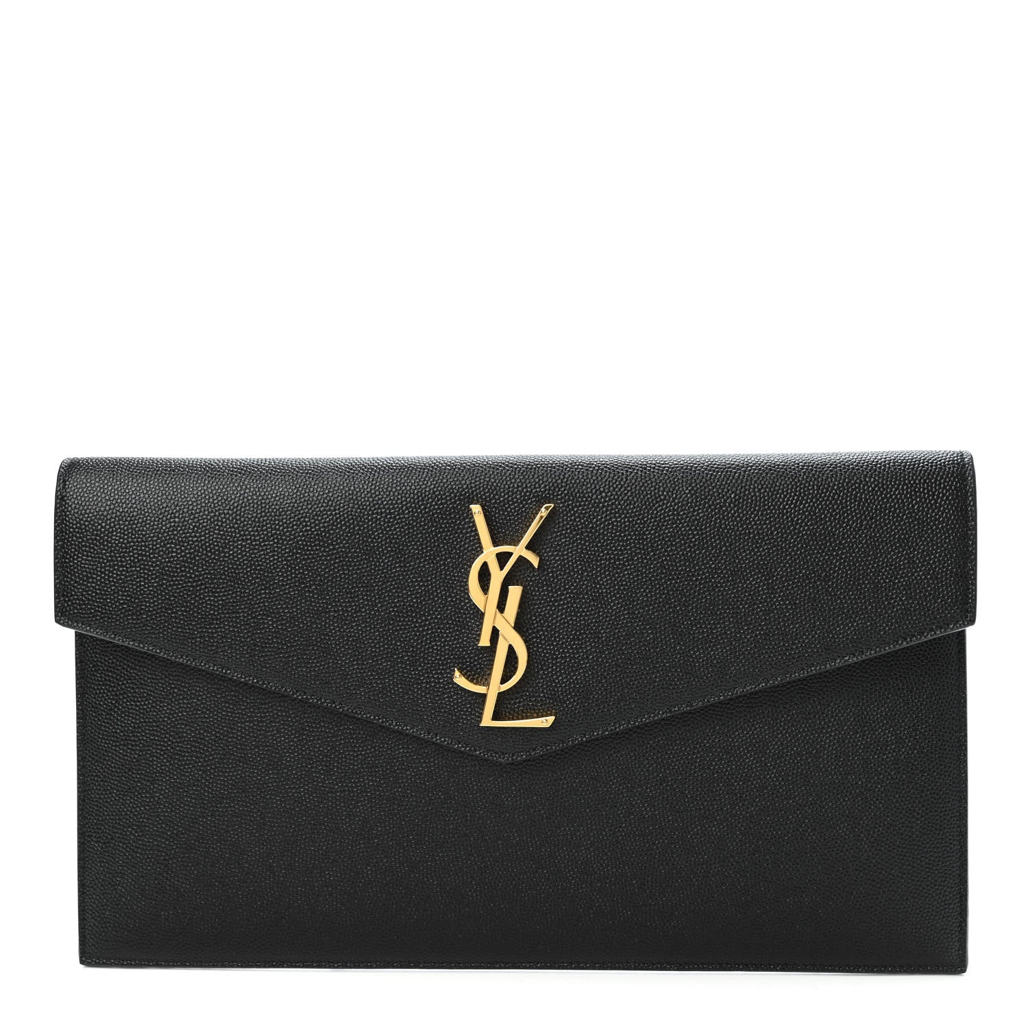 Saint Laurent Grain De Poudre Uptown Pouch Black 1 of 4