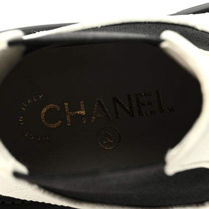 Chanel Calfskin Patent Cap Toe Quilted Short Boots 36 White Black 7 of 9