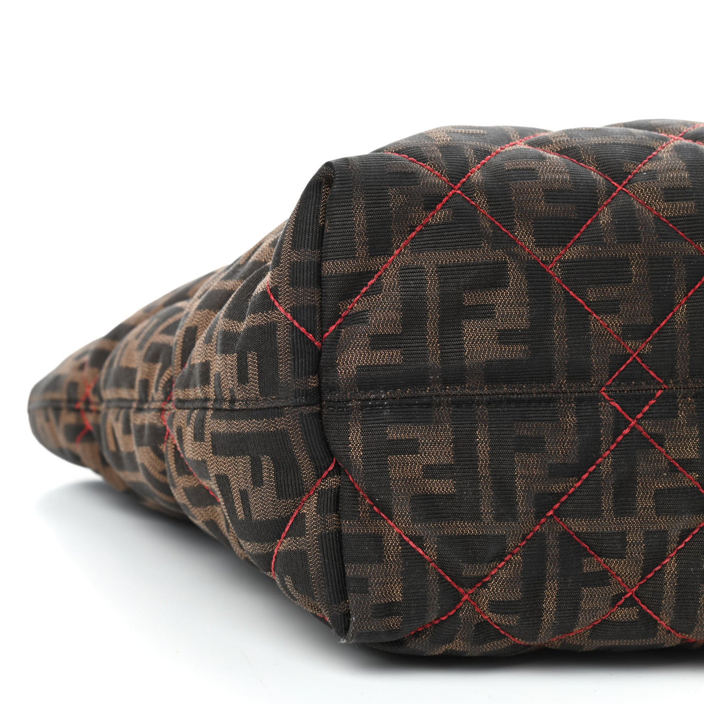 Zucca Quilted Medium Roll Tote Tobacco Red