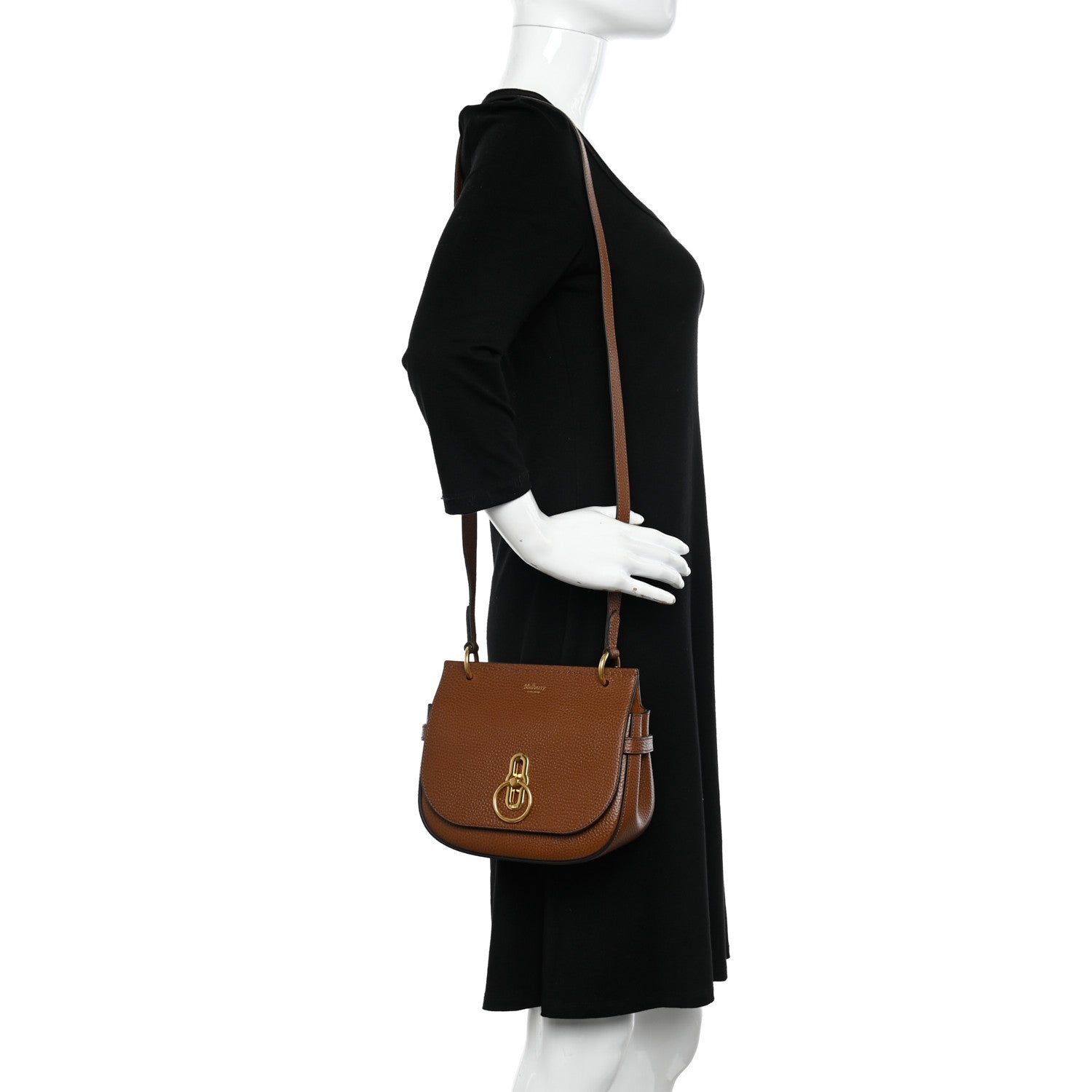 Mulberry Small Classic Grain Calfskin Small Amberley Satchel Oak 2 of 10