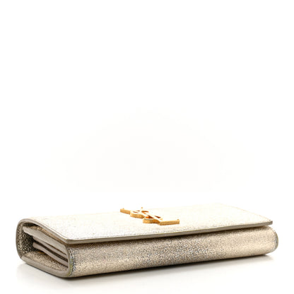Saint Laurent Metallic Calfskin Classic Monogram Cassandre Wallet Gold 4 of 17