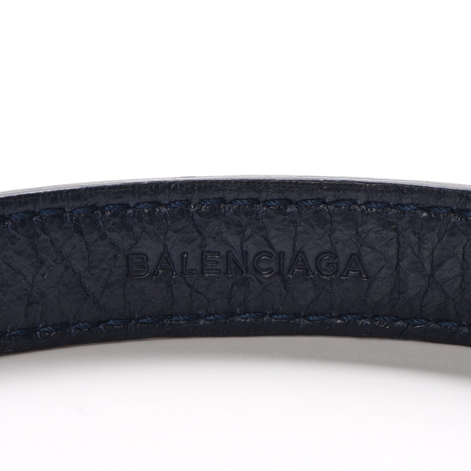 Balenciaga Agneau Arena Giant 12 Silver Hardware Triple Tour Bracelet S Bleu Obscur 14 of 16