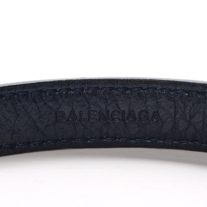 Balenciaga Agneau Arena Giant 12 Silver Hardware Triple Tour Bracelet S Bleu Obscur 14 of 16