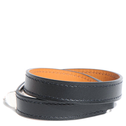 Hermes Chamonix Rivale Double Tour Bracelet Small Black 3 of 9