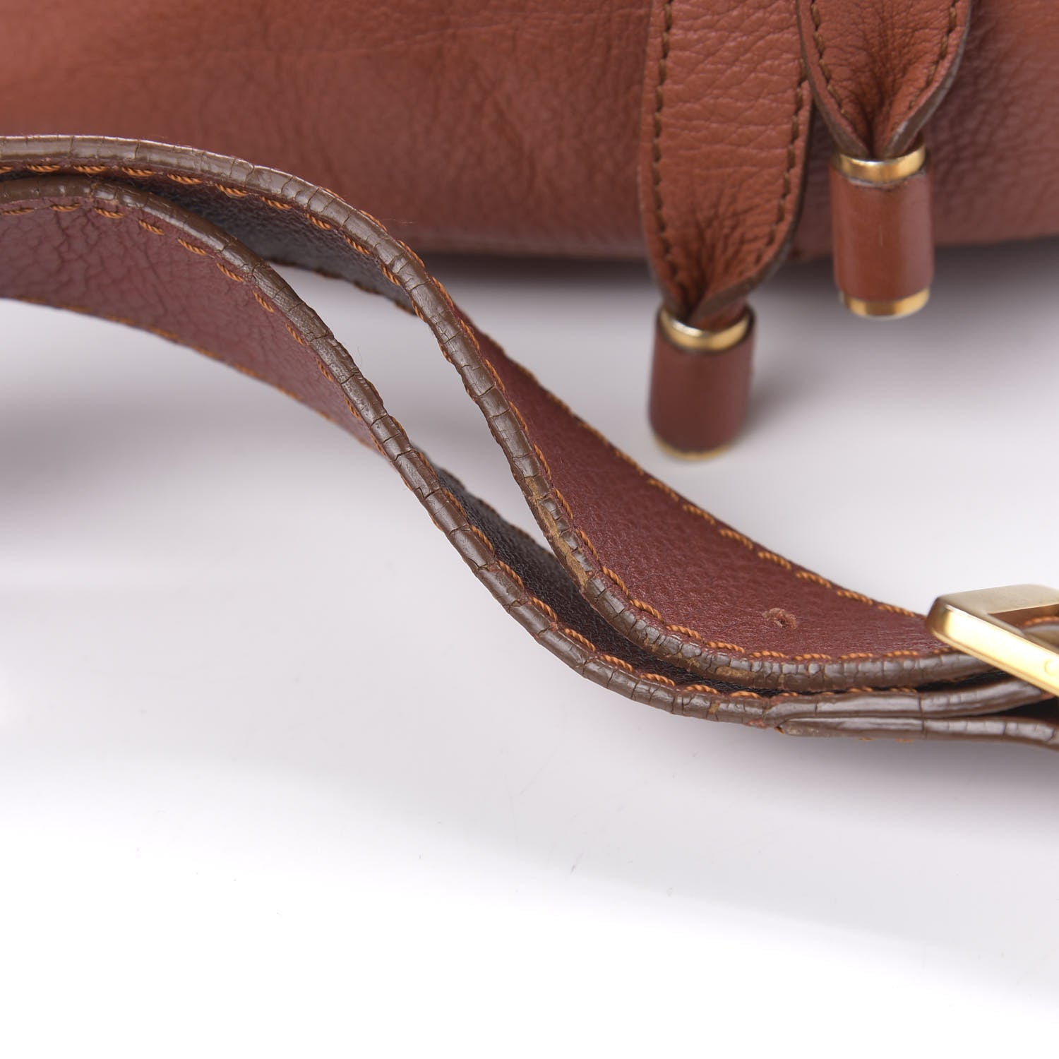 Chloe Calfskin Medium Marcie Round Zip Crossbody Bag Maple Leaf 9 of 17