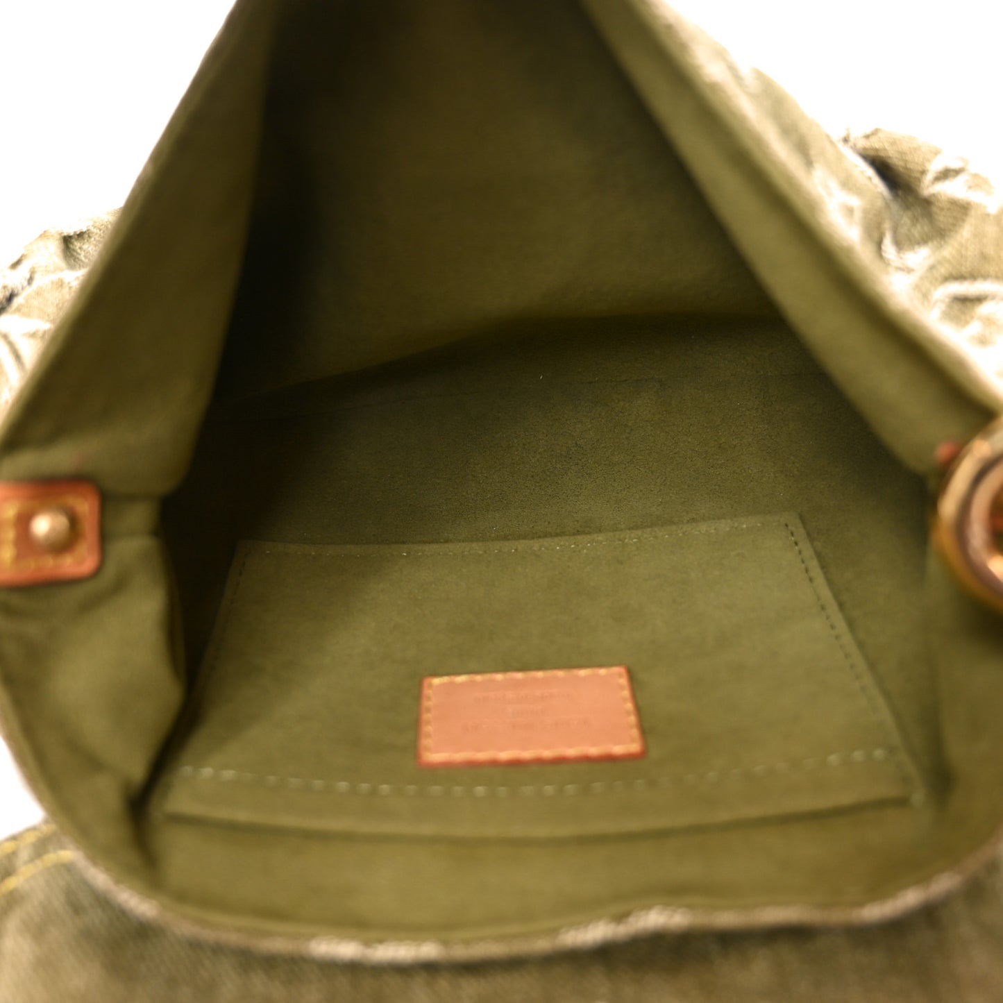 Monogram Denim Mini Pleaty Lichen