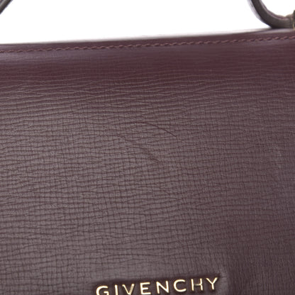 Givenchy Textured Calfskin Mini Pandora Box Chain Crossbody Bag Oxblood 13 of 17