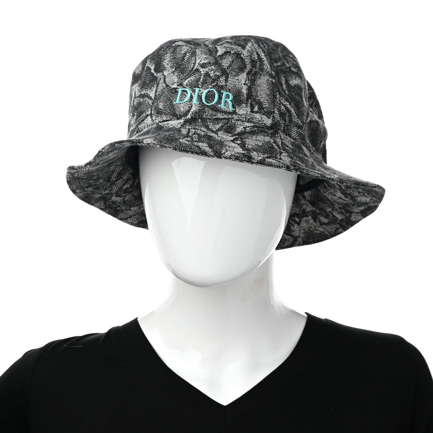 Christian Dior Cotton Jardin Floral Bucket Hat L Blue 2 of 10