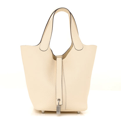 Hermes Taurillon Clemence Picotin Lock 18 PM Nata 1 of 12