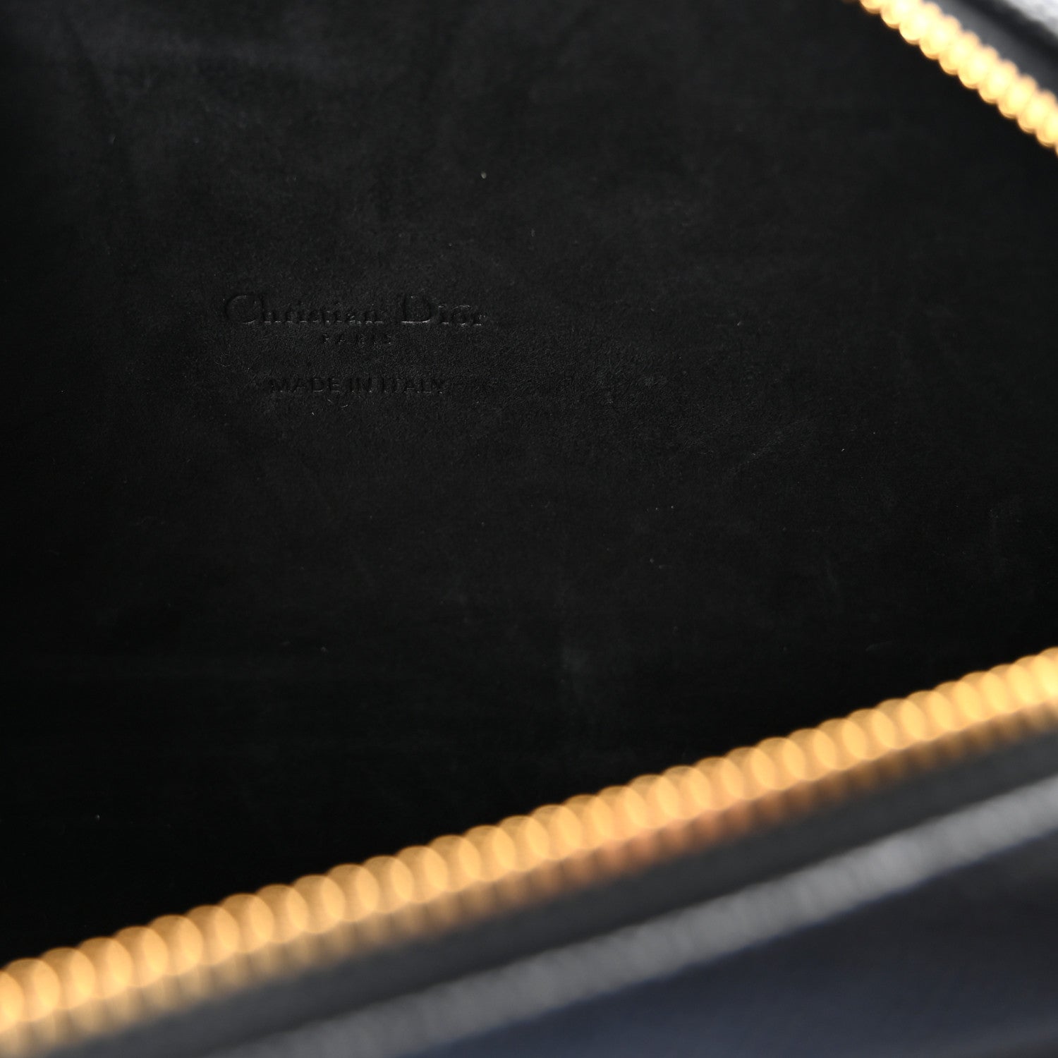 Christian Dior Grained Calfskin Caro Double Pouch Black 6 of 9