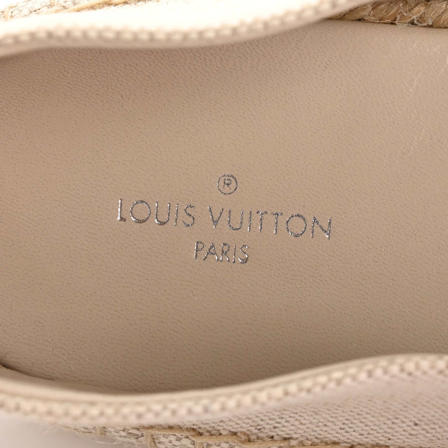 Canvas Seashore Espadrille Flats 39 Ecru