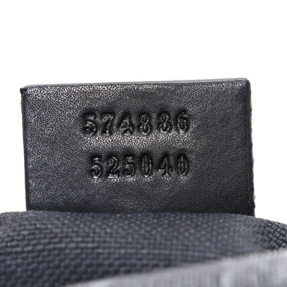 Gucci GG Supreme Monogram Web Shoulder Bag Black Grey 7 of 10