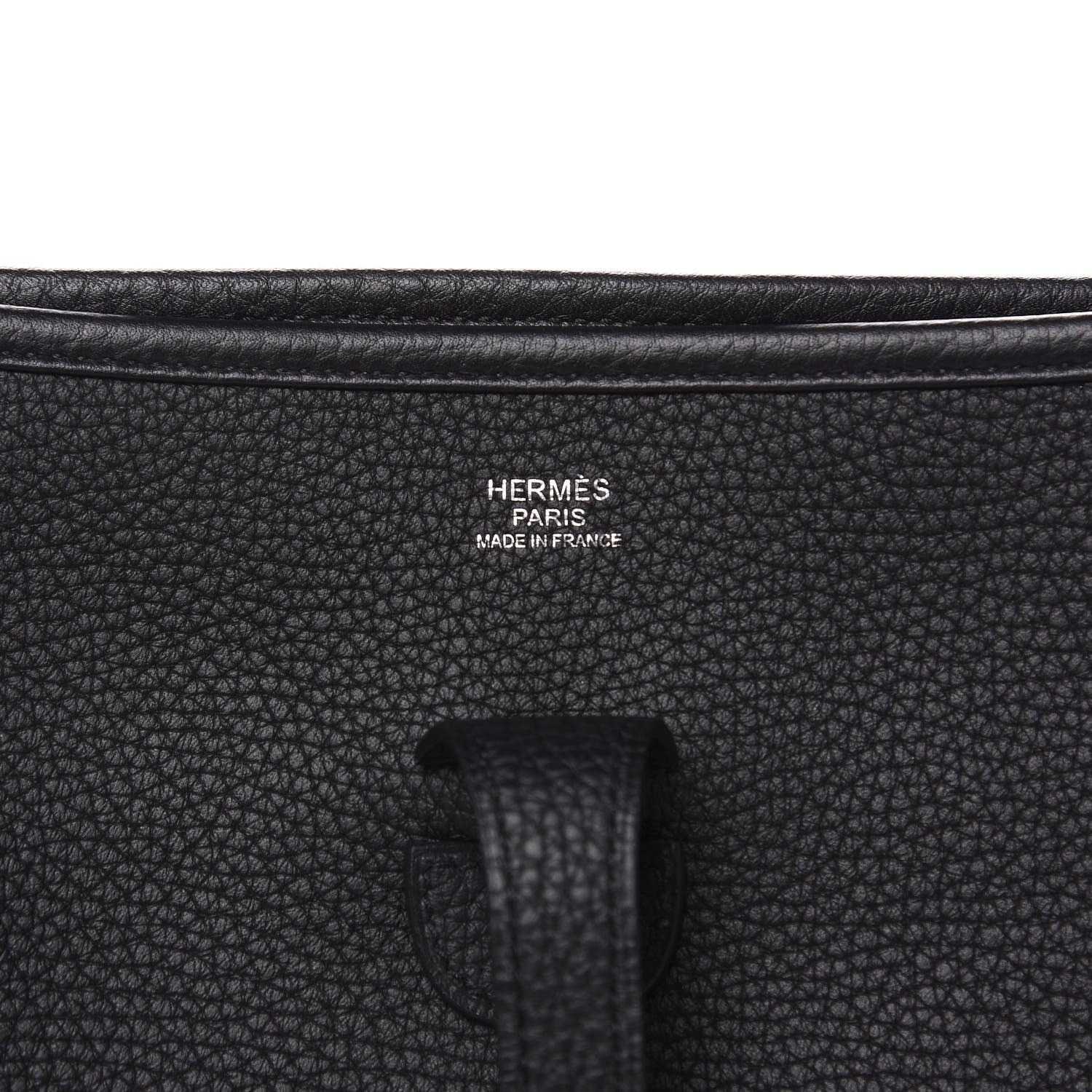 Hermes Taurillon Clemence Evelyne III PM Black 6 of 10