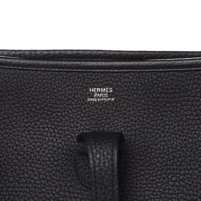 Hermes Taurillon Clemence Evelyne III PM Black 6 of 10