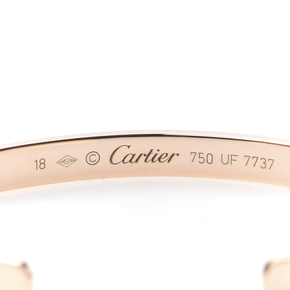 Cartier 18K Pink Gold LOVE Cuff Bracelet 18 4 of 4