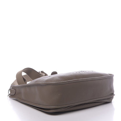 Hermes Taurillon Clemence Evelyne III PM Etoupe 4 of 11