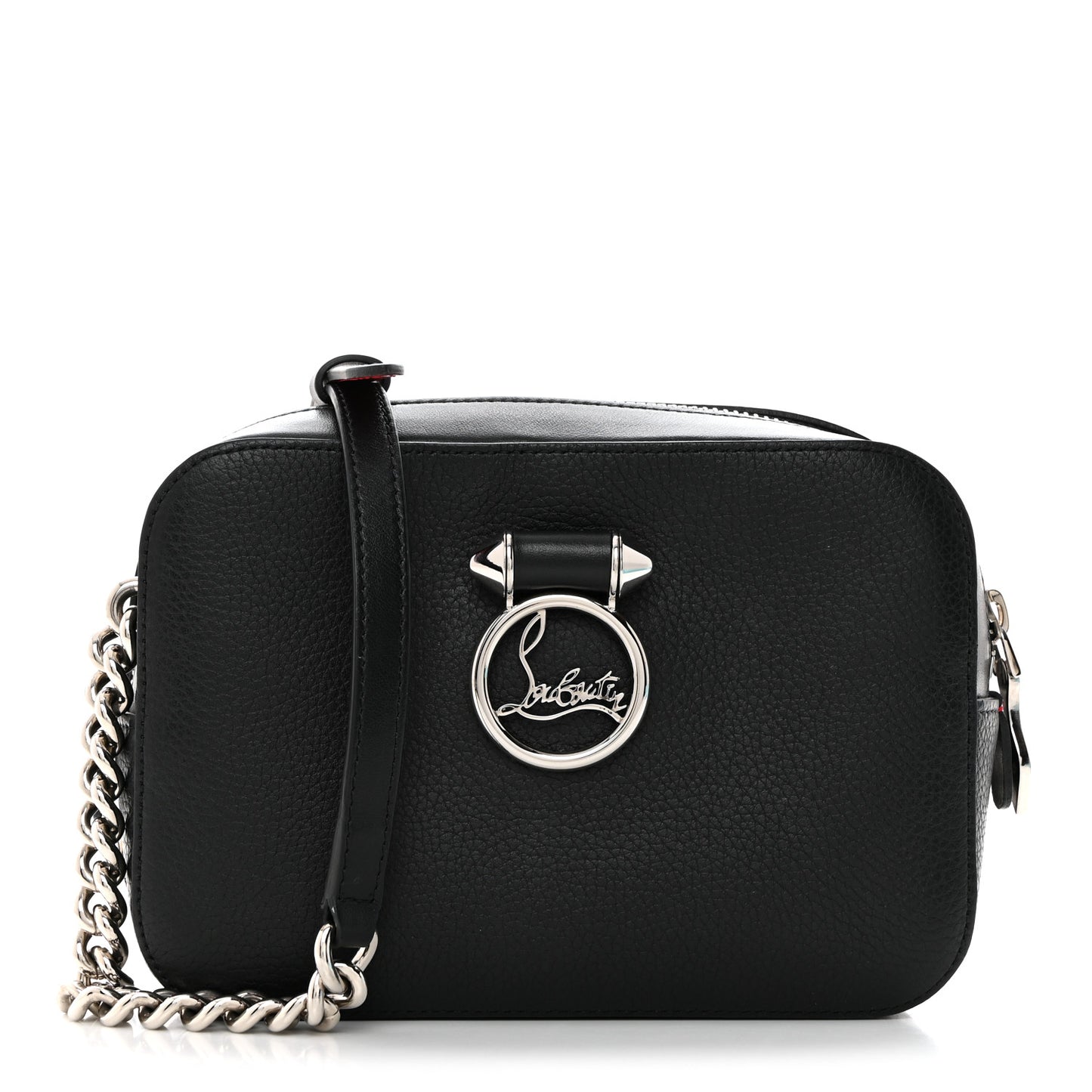 Empire Calfskin Mini Rubylou Crossbody Black Red