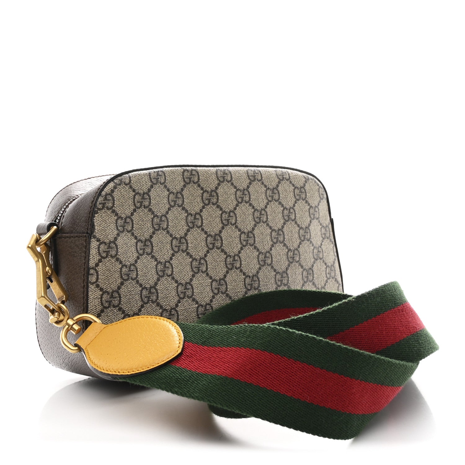 Gucci GG Supreme Monogram Web Neo Vintage Shoulder Bag Beige New Acero Crop 3 of 11