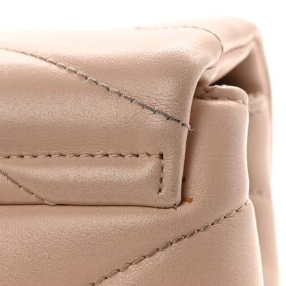 Saint Laurent Calfskin Y Quilted Monogram Toy Loulou Crossbody Bag Nude Powder 15 of 15