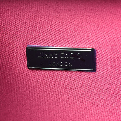 Jimmy Choo Coarse Glitter Clutch Pink 6 of 10