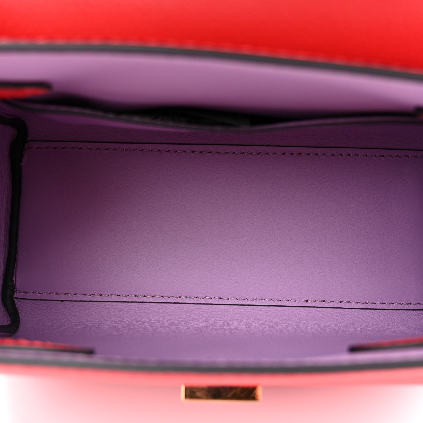 Grained Calfskin Small La Medusa Top Handle Bag Red