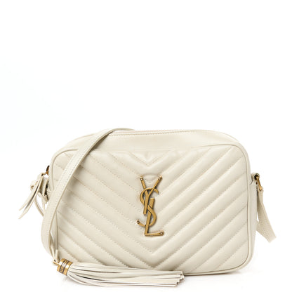 Saint Laurent Calfskin Matelasse Monogram Lou Camera Bag Blanc Vintage 1 of 10