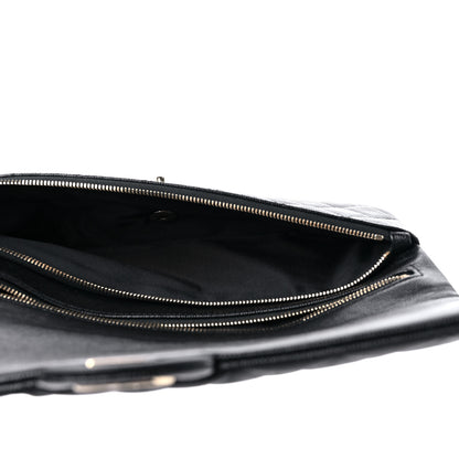 Chanel Caviar Quilted Flap Clutch Black 6 of 11