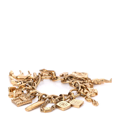 Chanel Metal Charm Bracelet Gold 1 of 5