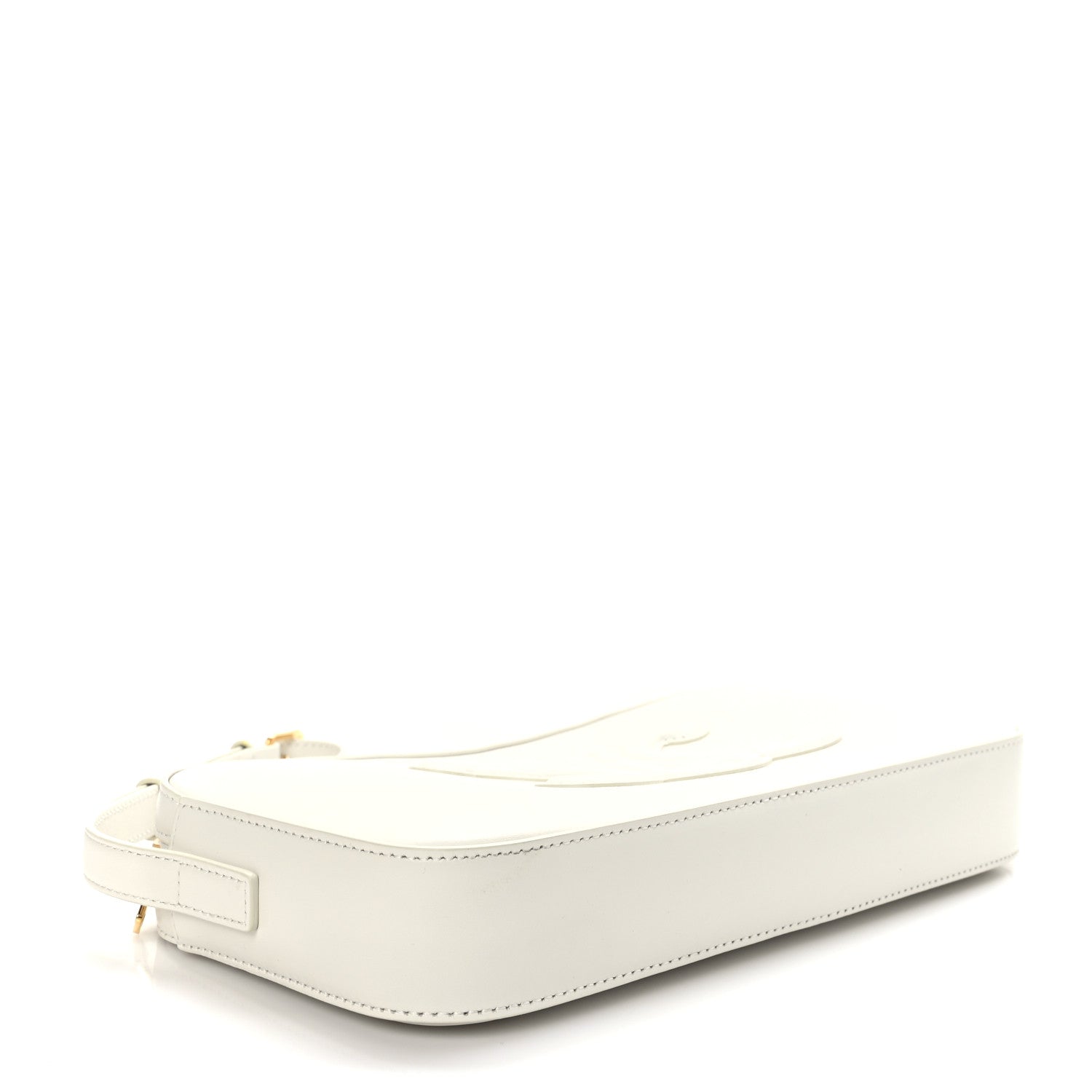 Celine Smooth Calfskin Cuir Triomphe Mini Camera Shoulder Bag White 4 of 8