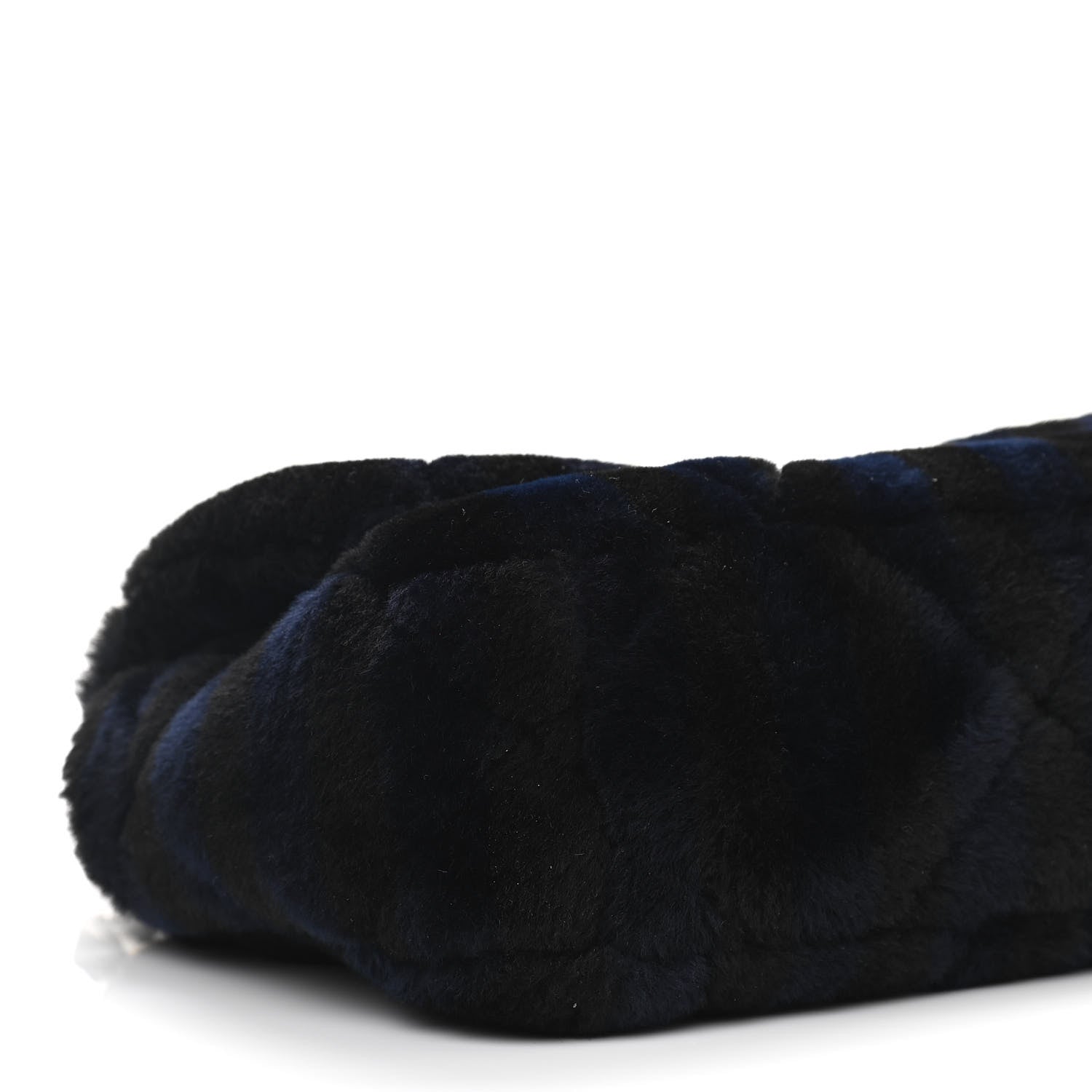 Chanel Shearling Striped Medium Chanel 19 Flap Blue Black 8 of 10