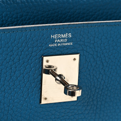 Hermes Togo Kelly Retourne 32 Bleu Izmir 6 of 12