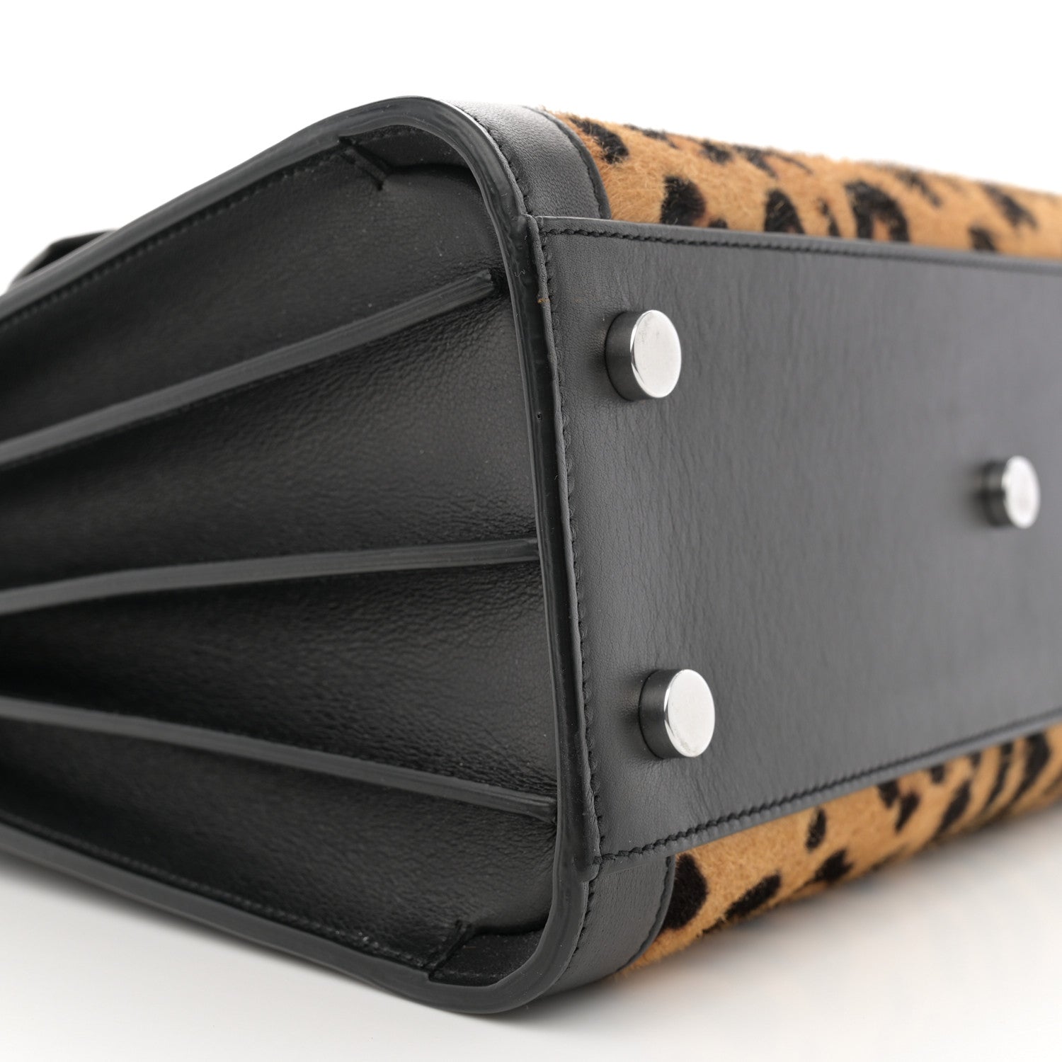 Saint Laurent Pony Hair Leopard Print Baby Sac De Jour Black 9 of 14