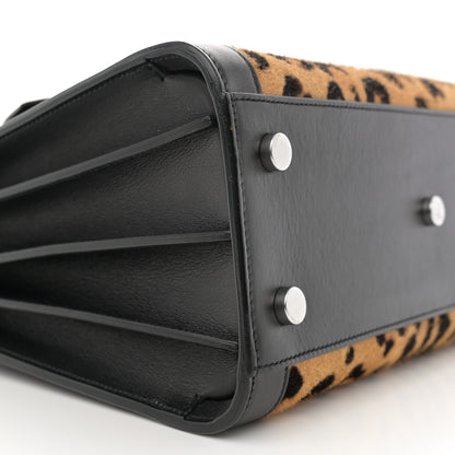 Saint Laurent Pony Hair Leopard Print Baby Sac De Jour Black 9 of 14