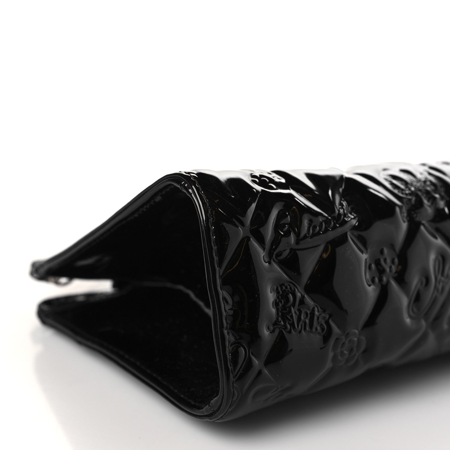 Chanel Patent Calfskin Lucky Symbols Pochette Black 8 of 9